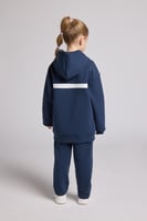 هودي بجيب أمامي أوفرسايز للأطفال للجنسين - أزرق دا...