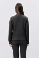 جاكت نسائي إنترلوك رمادي