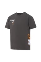 تيشيرت بقصة عادية للأطفال بشعار SELENE وتفصيل دب ج...