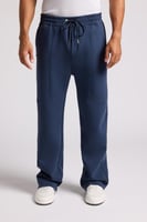 بنطلون كاجوال أوفرسايز للجنسين - أزرق داكن