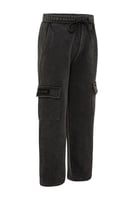 بنطلون Acid Wash Jogger للاطفال أسود