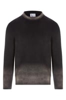 بلوفر Acid Wash للجنسين أسود