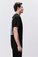 تيشرت أسود رجالي