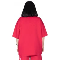 تيشيرت سيلين بعلامة الأعين من الأمام للجنسين (احمر...