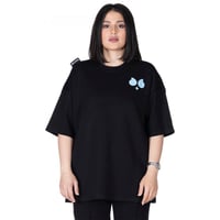 تيشيرت بشعار سيلين من الخلف للجنسين (اسود)