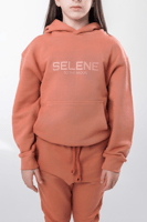 هودي إلى القمر للأطفال وردي داكن