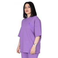 تيشيرت بشعار سيلين من الأمام للجنسين (بنفسجي)