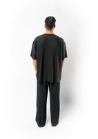 تيشرت واسع للجنسين اسود