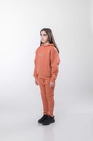 هودي إلى القمر للأطفال وردي داكن