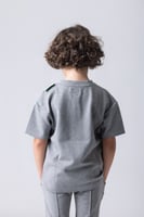 تيشيرت ليمتد أديشن بقصة واسعة للأطفال غراي