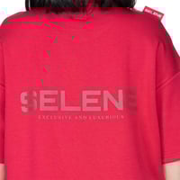 تيشيرت بشعار سيلين من الخلف للجنسين (احمر)