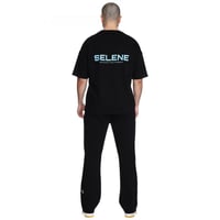 تيشيرت بشعار سيلين من الخلف للجنسين (اسود)