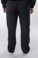 بنطلون سيلين واسع أسود