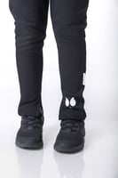 بنطلون بفتحة صغيرة من الأسفل للأطفال أسود