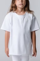 تيشيرت أواي للأطفال بقصة مريحة أبيض