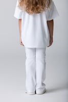 تيشيرت أواي للأطفال بقصة مريحة أبيض