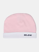 طقم بيبي وردي أربع قطع بأزرار أمامية