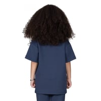 تيشيرت بشعار سيلين من الأمام للأطفال (ازرق)