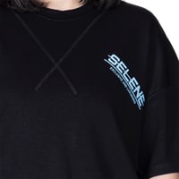 تيشيرت بشعار سيلين من الأمام للجنسين (اسود)