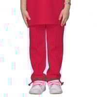 بنطلون سيلين بقصة واسعة للأطفال (احمر)