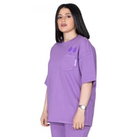 تيشيرت سيلين بعلامة الأعين من الأمام للجنسين (بنفس...