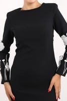 فستان كريب مطرز