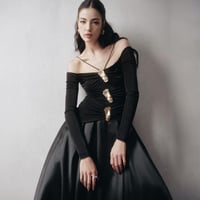 فستان بلاك قولد