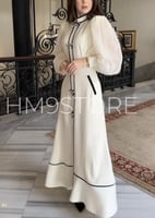 فستان كريب اوف وايت