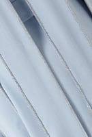 فستان طويل بطيات وحزام