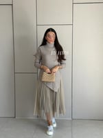 فستان ديسمبر بيج غامق بياقة