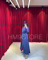 فستان مع حزام أسود