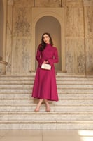 فستان فوشيا