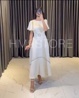 فستان مزين بكرستال