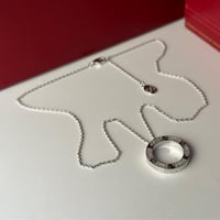 سلسال كارتير لوف فصوص فضي