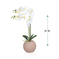 وردة الأوركيد الصناعية 2 فرع 60 سم : 495-528-1