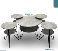 طقم طاولات 4x1خشب