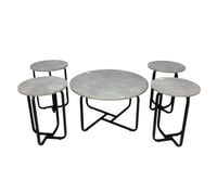 طقم طاولات4×1خشب 80=45 55=40