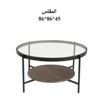 طاولة خشب مع زجاج مفردة :SHML-C159C