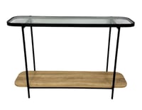 مدخل زجاج مع خشب