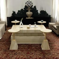 طقم طاولات ضيافة بديل الرخام6x1