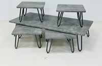 طقم طاولات خشب دايري