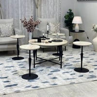 طقم طاولات بديل رخام 5 قطع