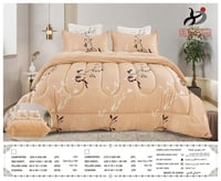 مفرش نفرين مخمل مع فرو