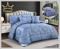 طقم مفرش وجهين نفرين 6 قطع