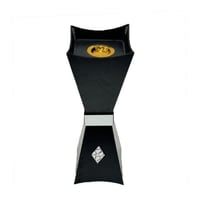 مبخرة اسود بنقشة فضي مقاس: ٢٣×٢٣×٨٠