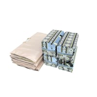 بكج حلسة متكاملة نقش ملكي ازرق لباد