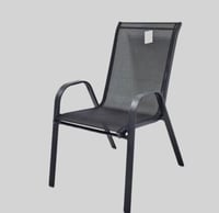 كرسي حديقه لون رمادي