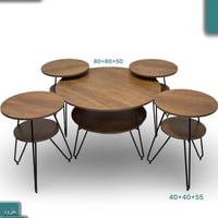 طقم طاولات 4x1خشب