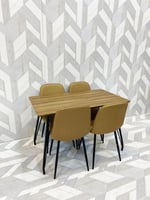 طاوله طعام 4كرسي خشب