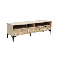 طاولة بلازما خشب بيج مقاس: 140 * 40 * 45